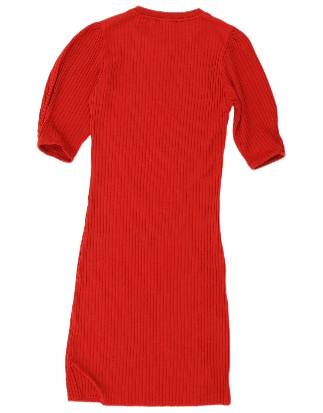 Zara Vestido Ajustado De Punto Para Mujer UK 42 Mediano Rojo