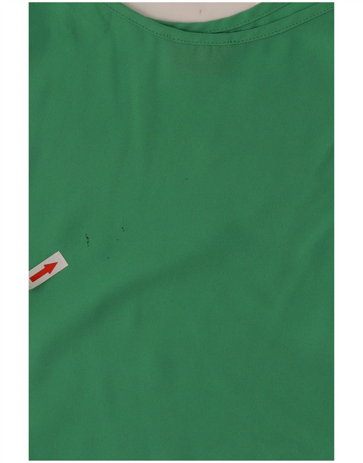 Top de tirantes para mujer Topshop UK 10 Small Verde Poliéster