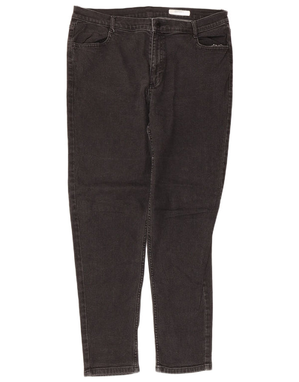 Marks & Spencer Vaqueros pitillo para mujer UK 40 Large W34 L28 Algodón negro