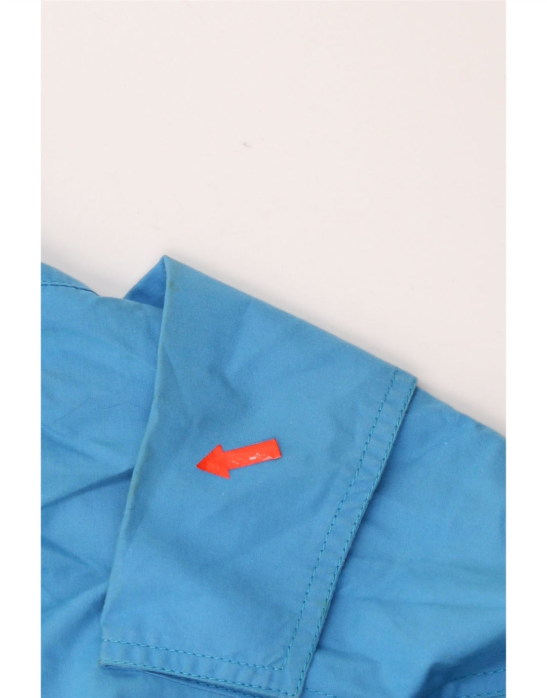 Vintage mujer A-Line falda pequeña W27 algodón azul