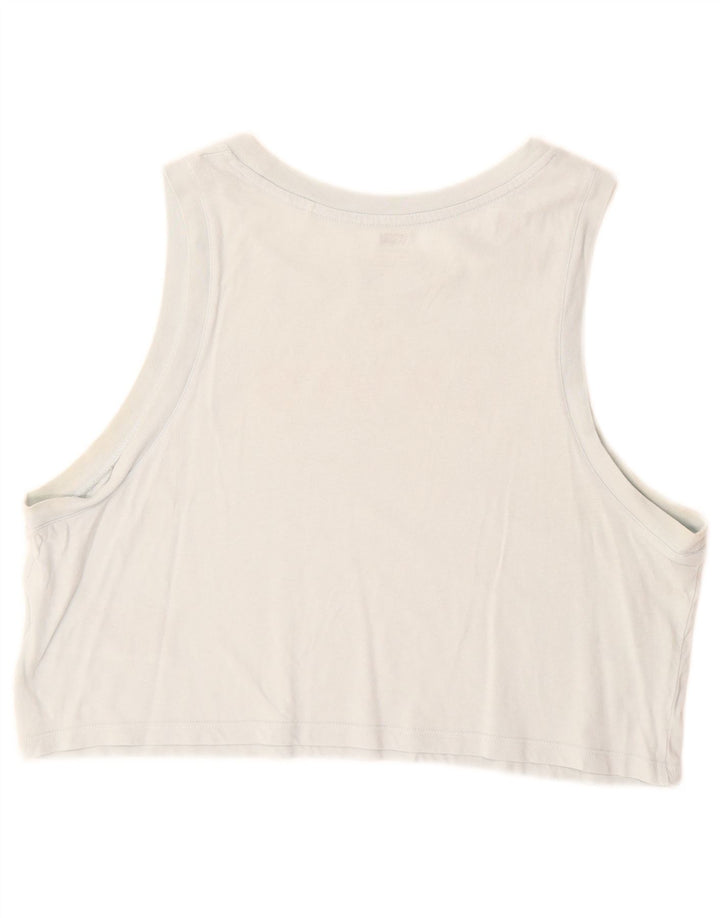 Levi's Top sin mangas con gráfico corto para mujer Reino Unido 46 Algodón azul grande