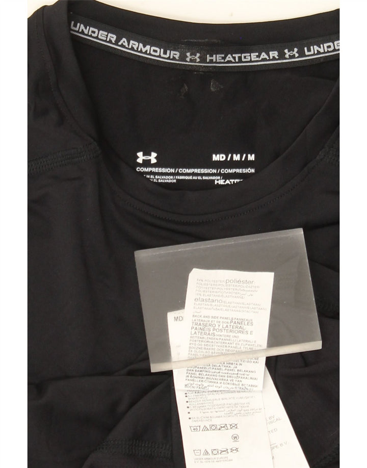 Under Armour Hombre Heat Gear Top Manga Larga Poliéster Negro Mediano