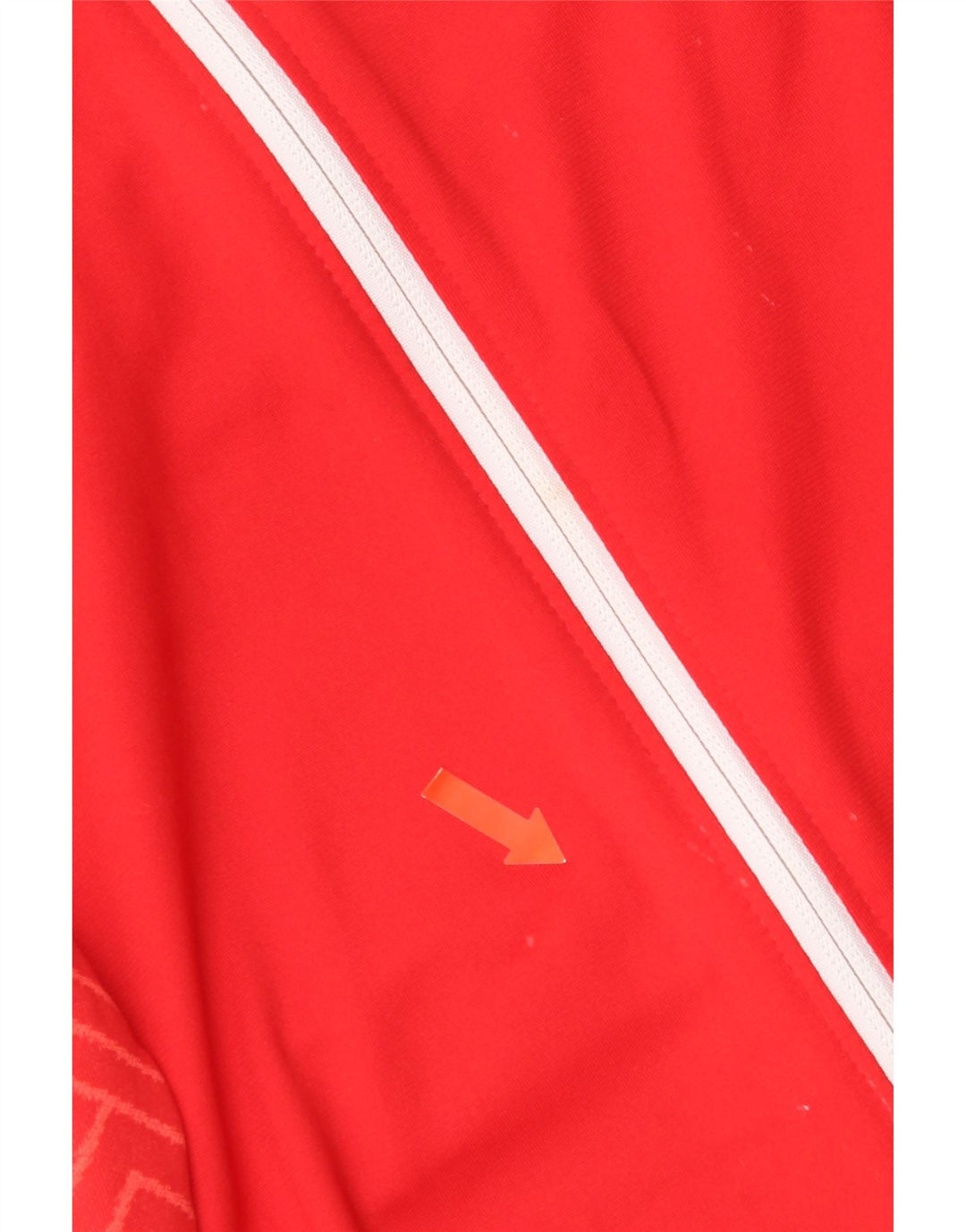 Nike Dri Fit Zip Sudadera con capucha para mujer UK 14 Mediano Rojo Geométrico Poliéster