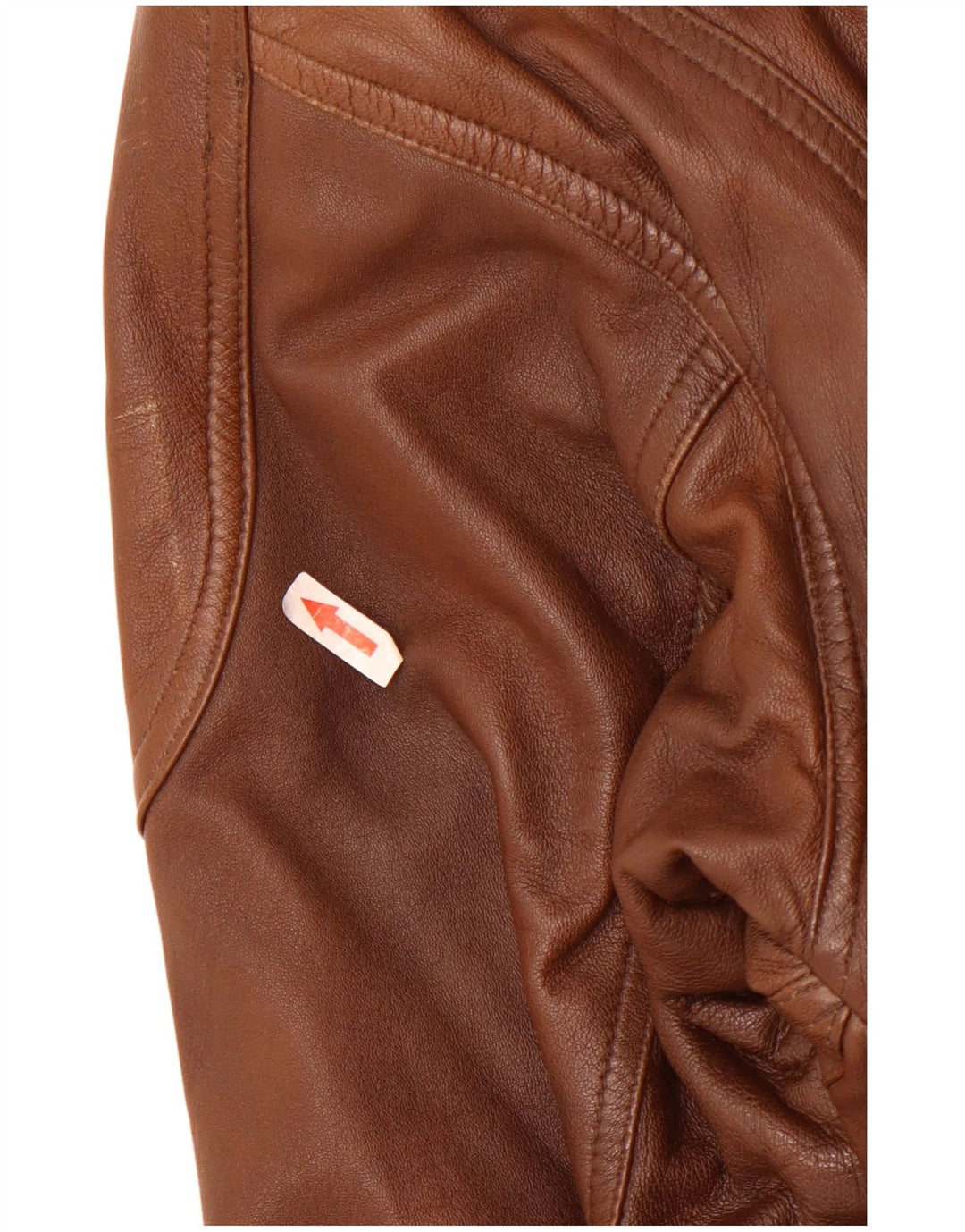 Kartel Chaqueta de cuero para hombre UK 40 Large Cuero marrón