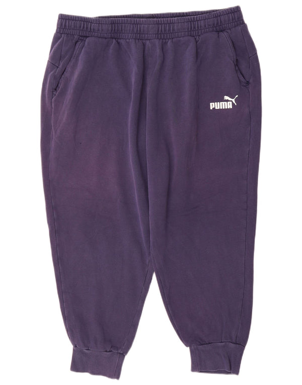 Puma Pantalones de chándal para hombre Joggers 2XL Azul marino Algodón