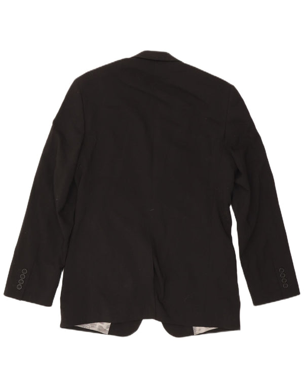 Ted Baker Chaqueta tipo blazer de 2 botones para hombre UK 38 Mediana lana negra