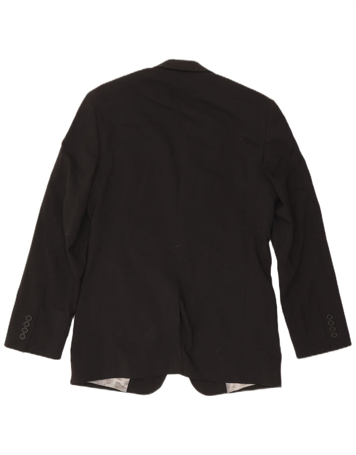 Ted Baker Chaqueta tipo blazer de 2 botones para hombre UK 38 Mediana lana negra