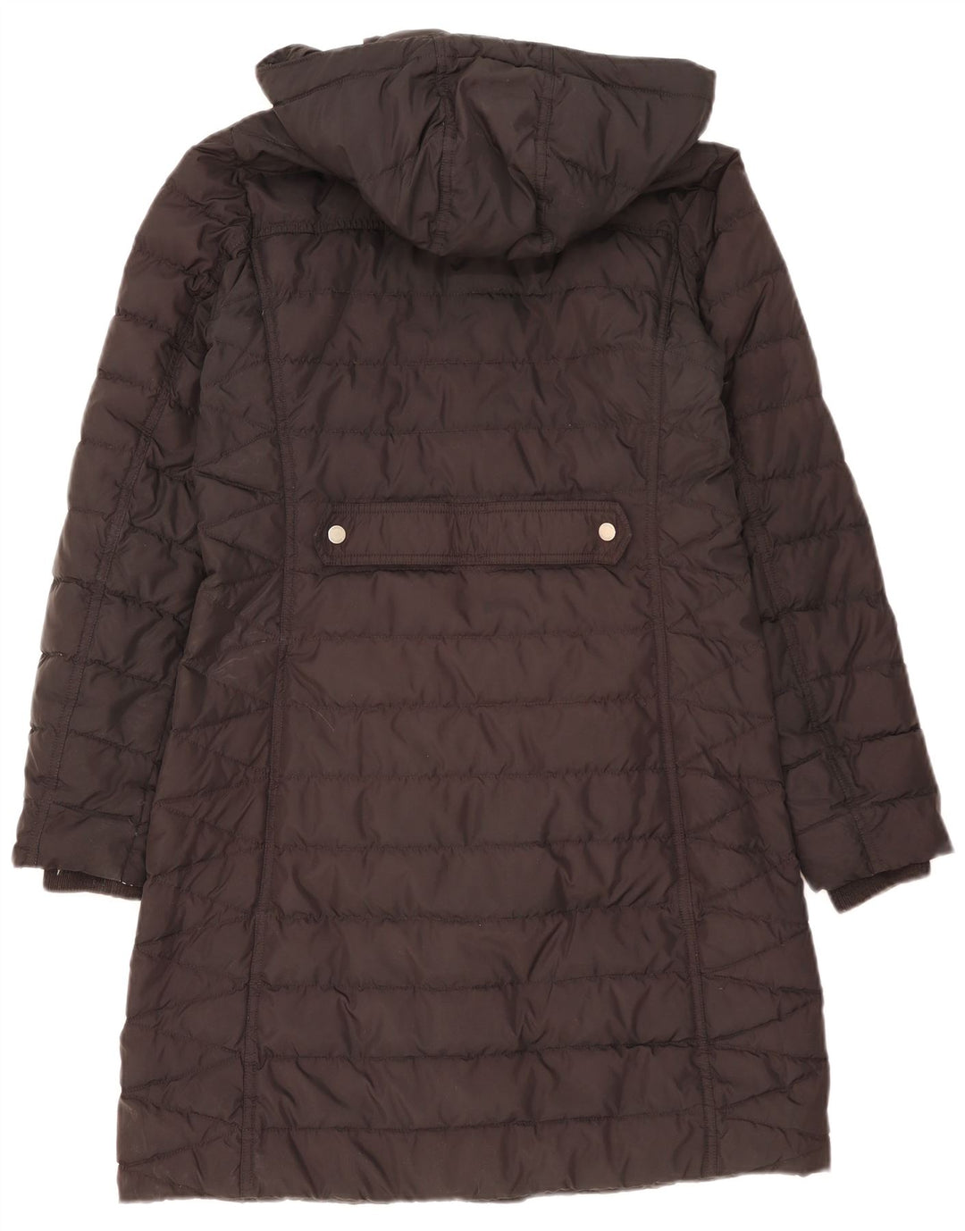 Tommy Hilfiger Abrigo acolchado con capucha para mujer UK 46 Pequeño Poliéster negro