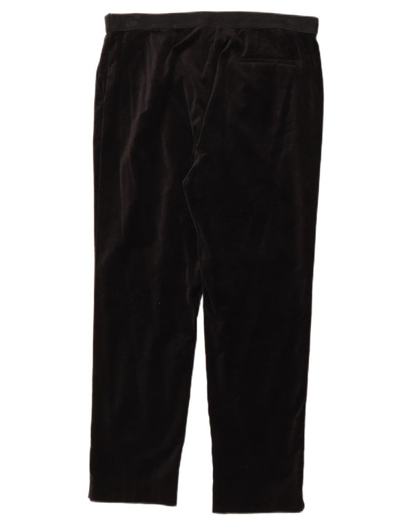 Marks & Spencer Pantalones chinos rectos para mujer UK 40 Large W34 L27 Negro