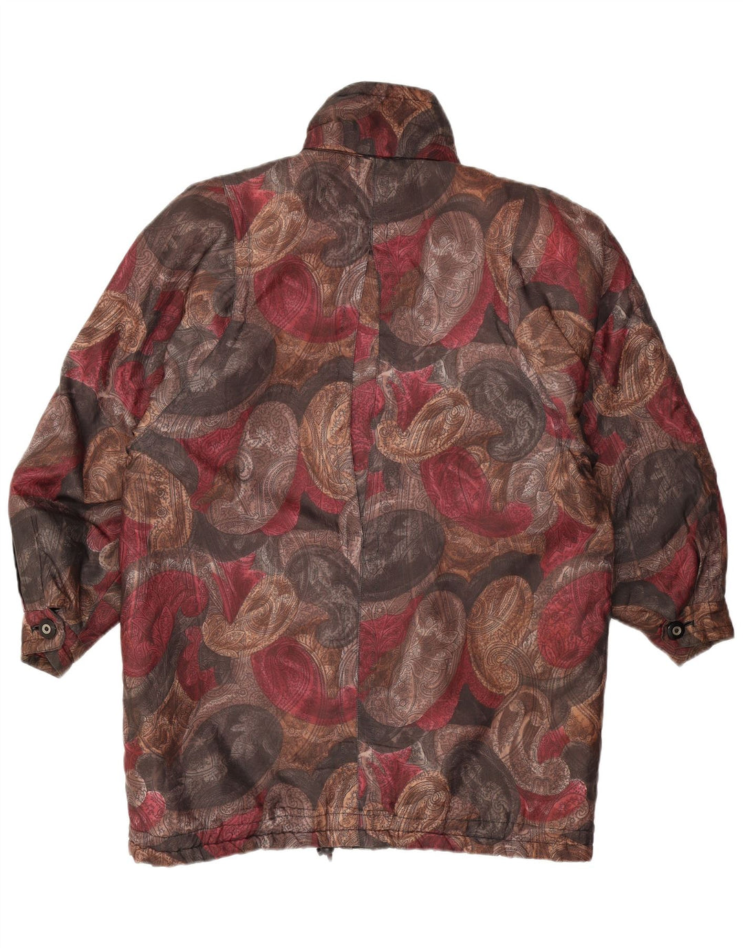 VINTAGE Abrigo cortavientos para mujer EU 36/38 Pequeño Paisley multicolor