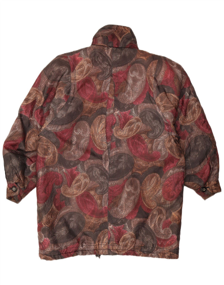 VINTAGE Abrigo cortavientos para mujer EU 36/38 Pequeño Paisley multicolor