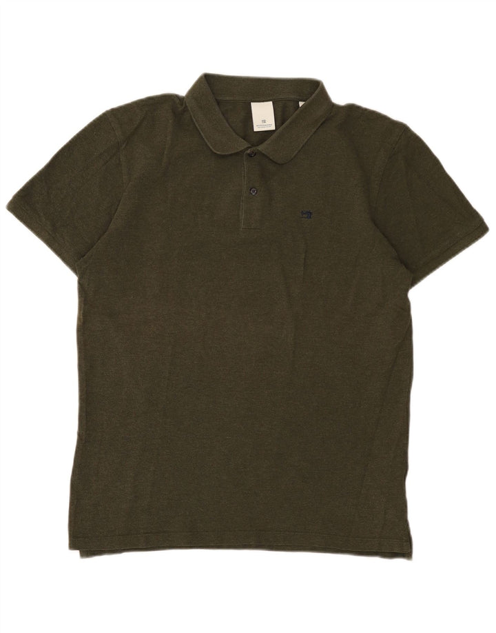 Polo Scotch & Soda Hombre Algodón Caqui Medio