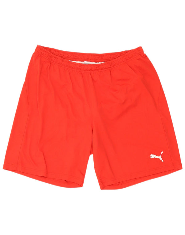 Puma Pantalones cortos deportivos para hombre 2XL Poliéster rojo