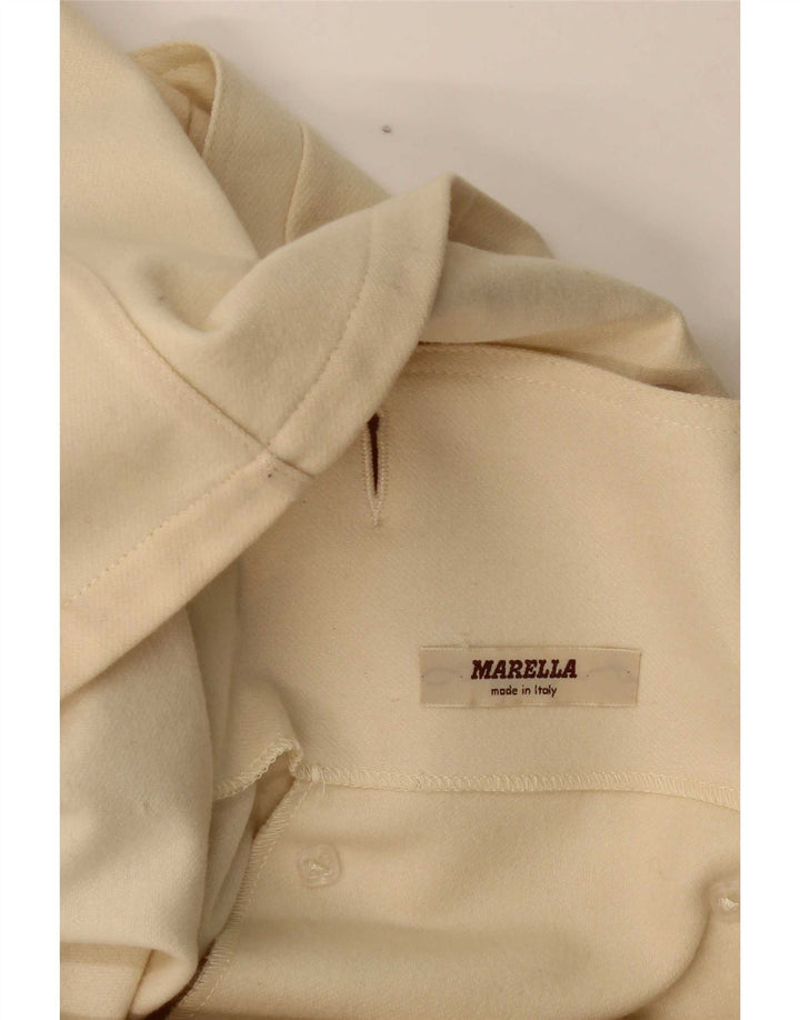 Marella Chaqueta Blazer de Doble Botonadura para Mujer UK 44 Grande Beige