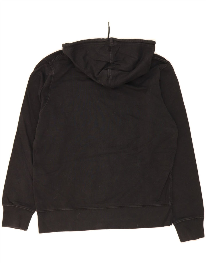 LEVI'S Mens Graphic Hoodie Jumper Small Black Cotton Vintage Levi's and Second-Hand Levi's from Messina Hembry 