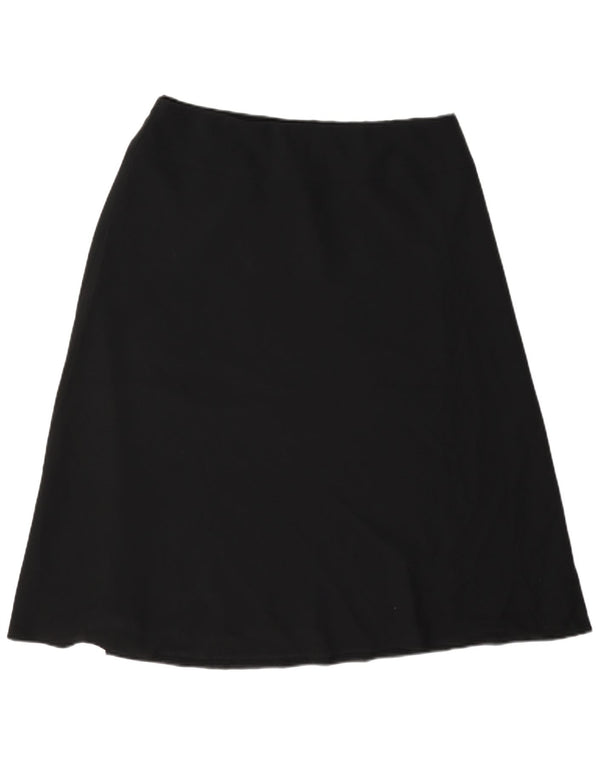 Vintage mujer A-Line falda W34 grande negro