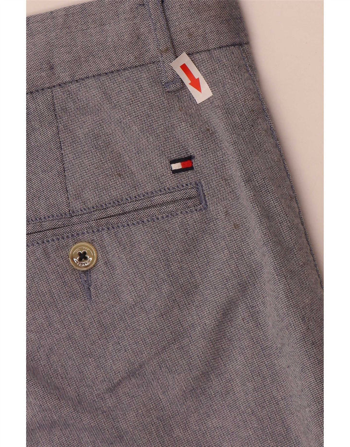 Tommy Hilfiger Pantalones cortos chinos regulares para hombre W34 Algodón azul grande