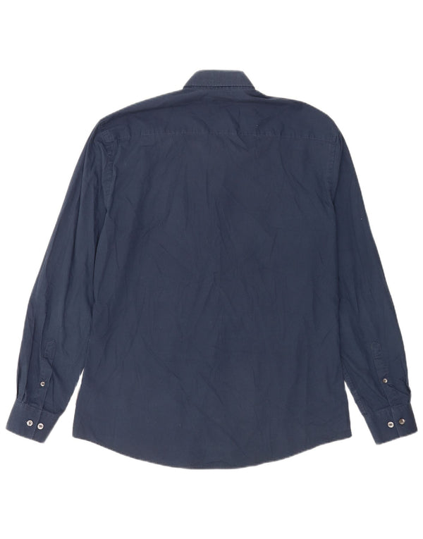 Camisa para hombre French Connection grande de algodón azul marino