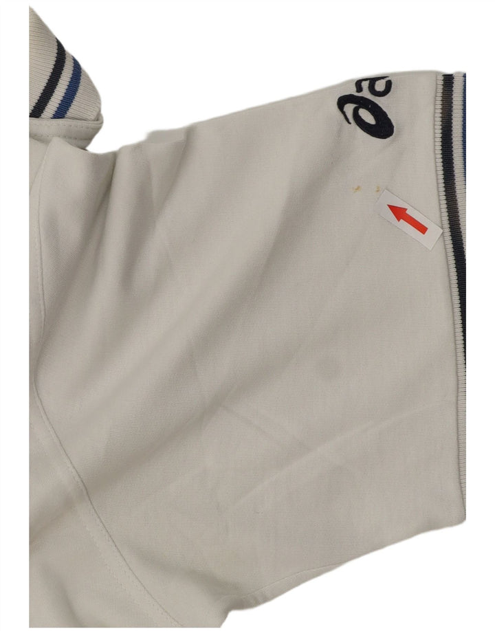 Polo Asics Hombre XL Algodón Blanco