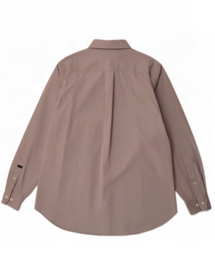 Camisa Gas Hombre Algodón Gris Medio