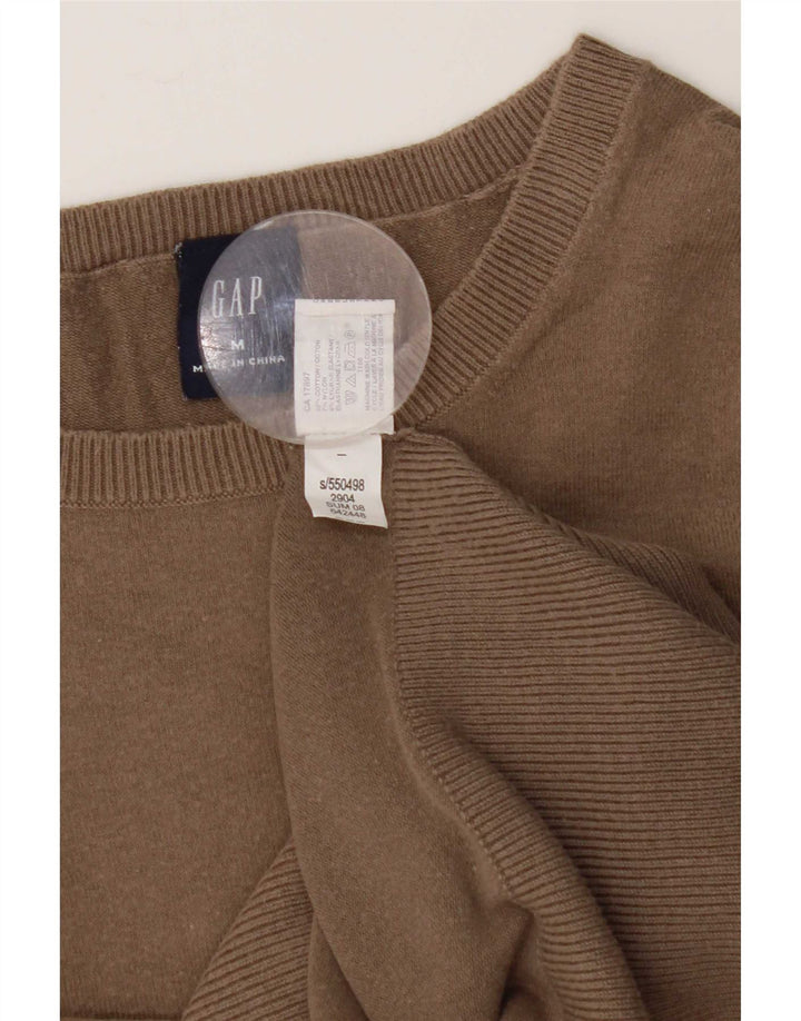 Gap Camiseta sin mangas para mujer UK 12 Algodón marrón medio