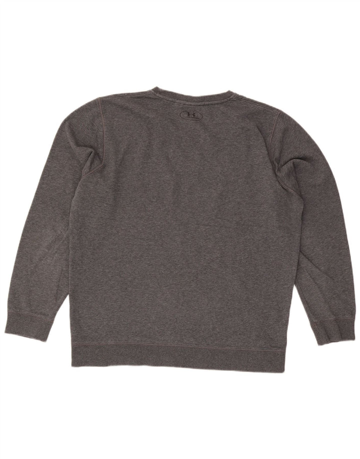 Under Armour Cold Gear Sudadera tipo jersey para hombre, talla grande, gris moteado