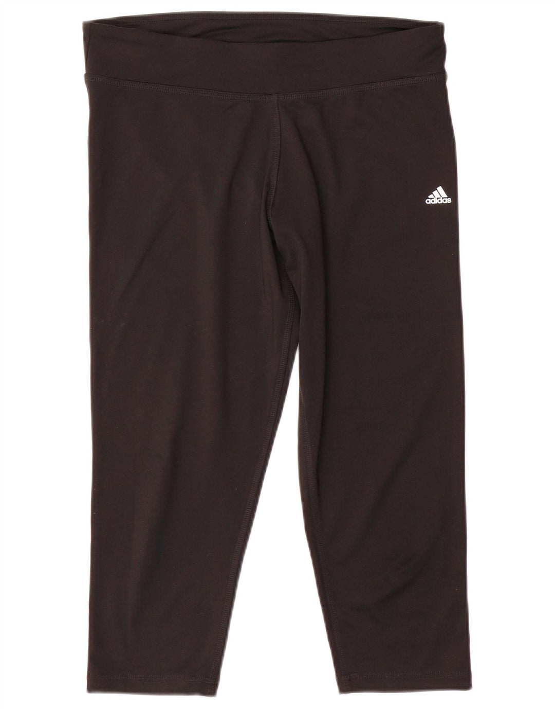 Adidas Mujer Climalite Capri Leggings UK 16/18 Grande Negro Poliéster
