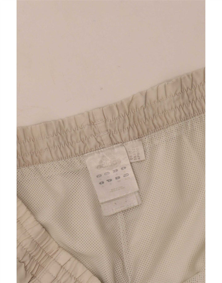 Adidas Pantalones cortos deportivos para hombre XL Off White Poliéster