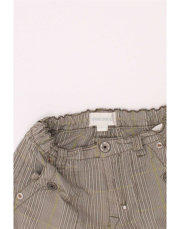 Diesel Pantalones cortos cargo para niños 3-4 años W22 Algodón a rayas gris