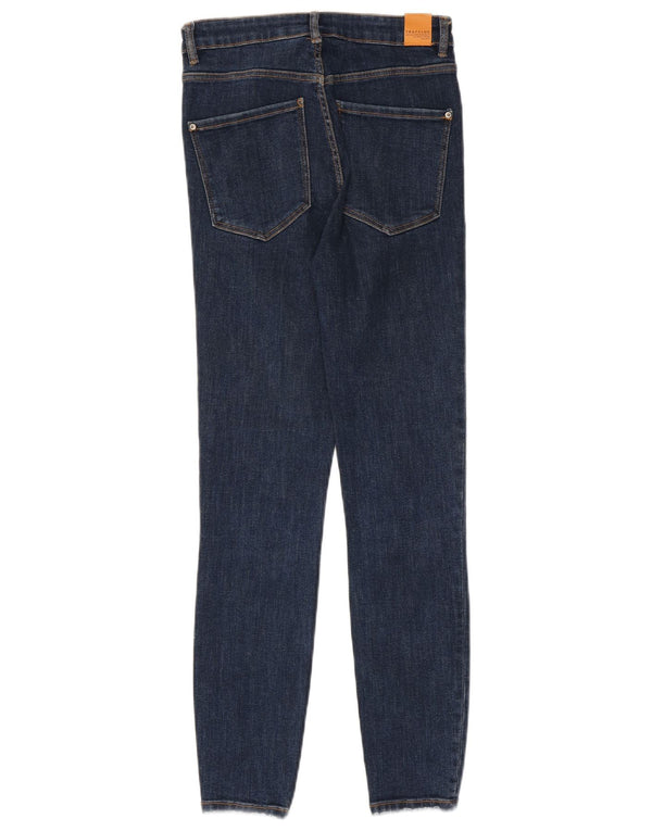 Zara Vaqueros pitillo Trafaluc de tiro alto para mujer EU 36 XS W26 L27 Azul marino