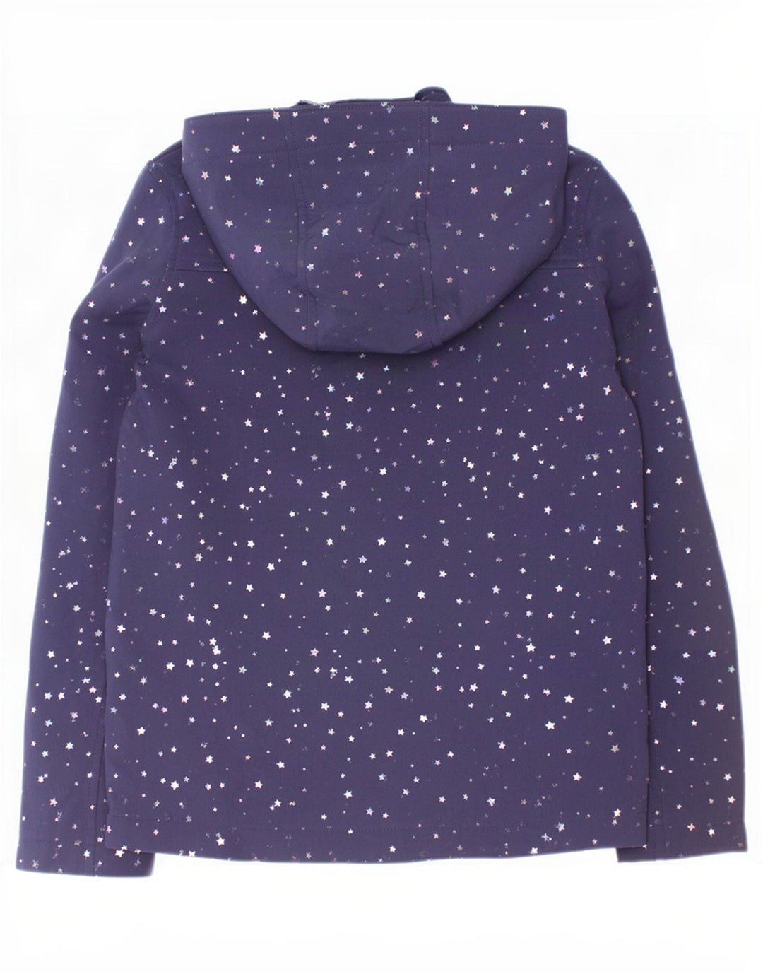 Mountain Warehouse Chaqueta cortavientos para niña de 9 a 10 años, color azul marino con lunares