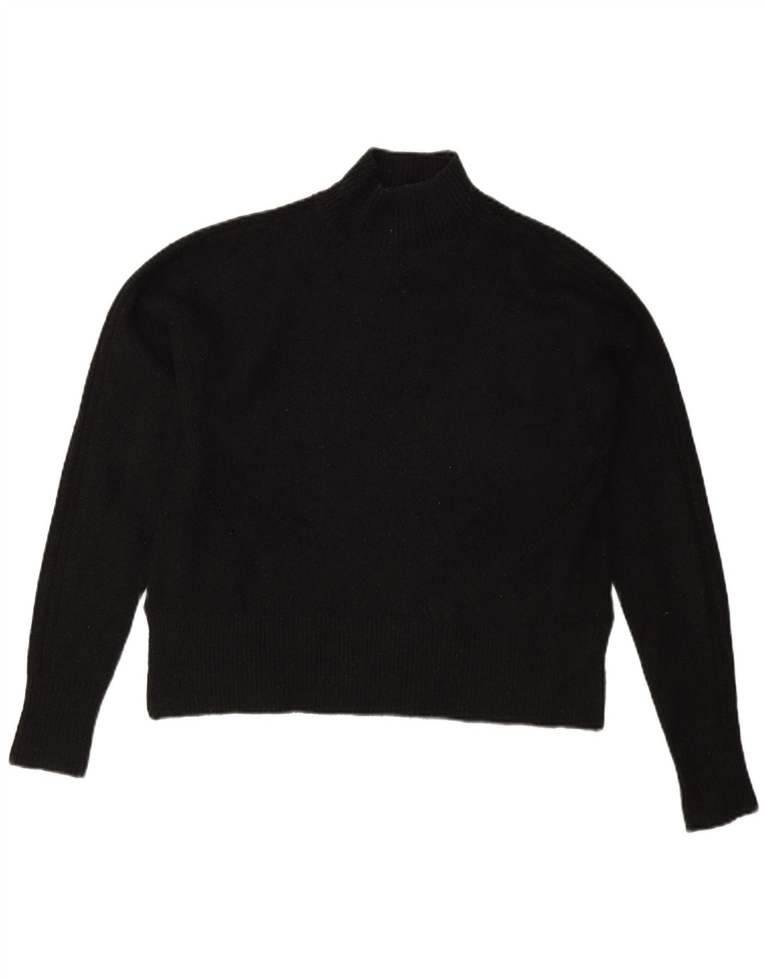 Jack Wills Suéter extragrande con cuello de tortuga para mujer UK 8 Small Negro