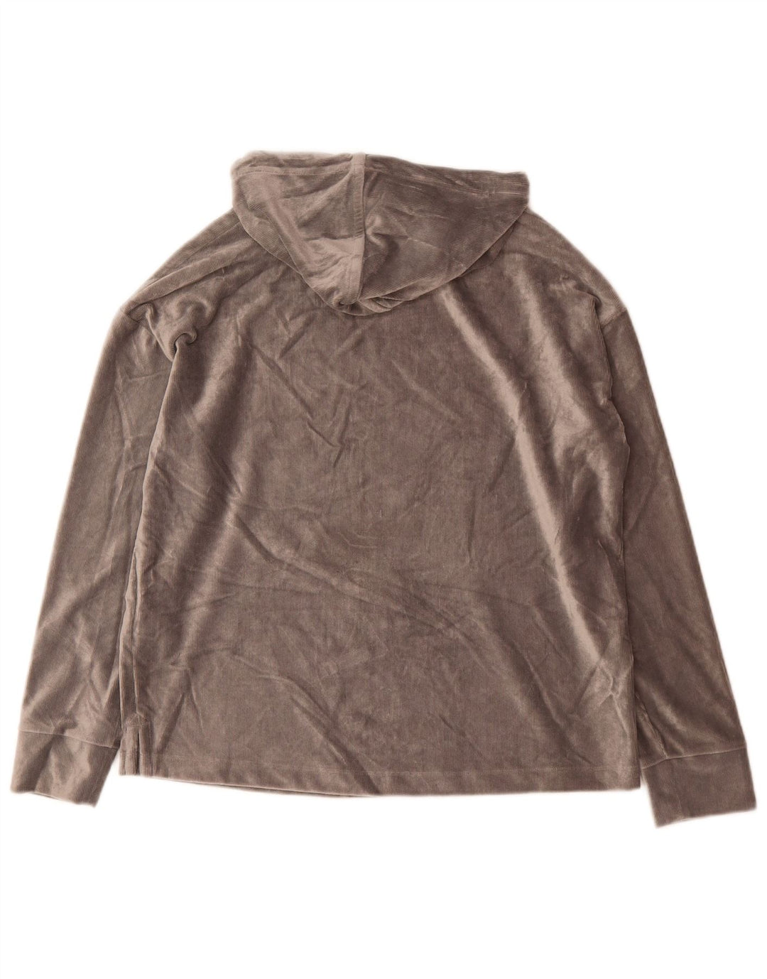 Marks & Spencer Jersey con Capucha Extragrande de Terciopelo para Mujer UK 8 Small Gris
