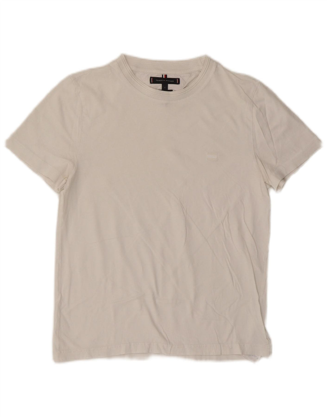 TOMMY HILFIGER Camiseta para mujer Top UK 10 Small White Cotton