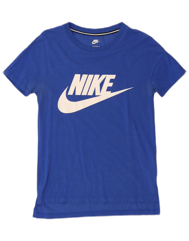 NIKE Camiseta gráfica para hombre Top XS Azul Modal