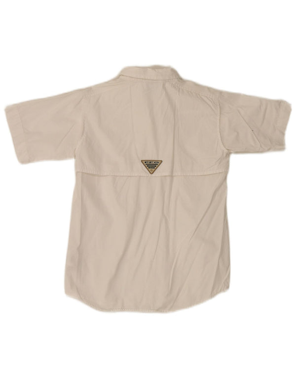 Columbia Camisa Manga Corta Niño 6-7 Años Blanco Algodón