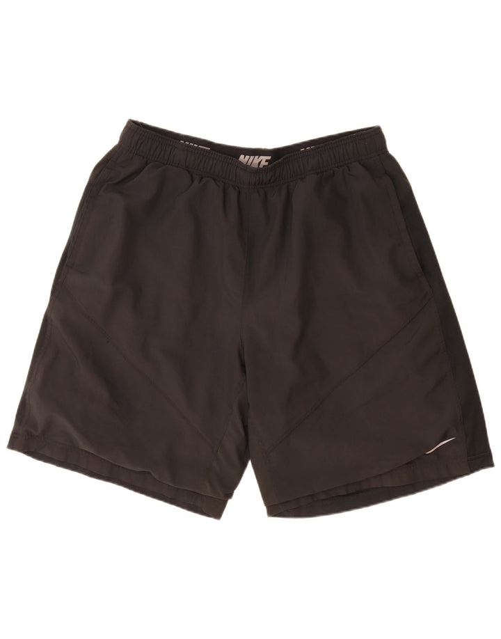 Nike Pantalones cortos deportivos Dri Fit para hombre XL Poliéster negro