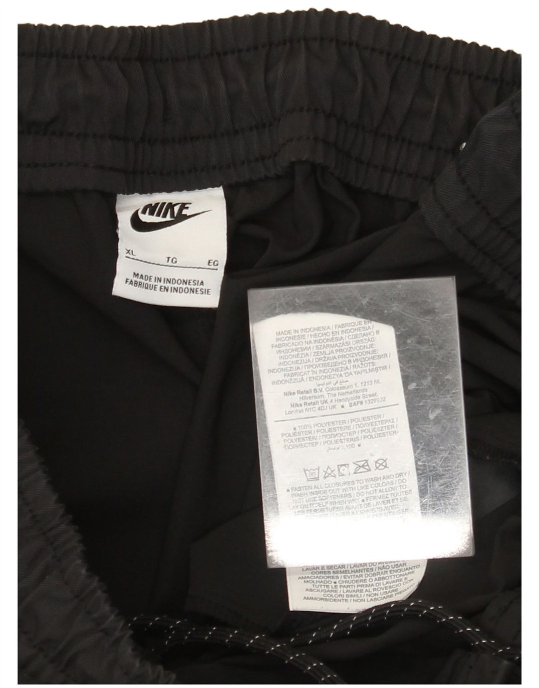 Pantalón de chándal NIKE Hombre XL Negro Poliéster
