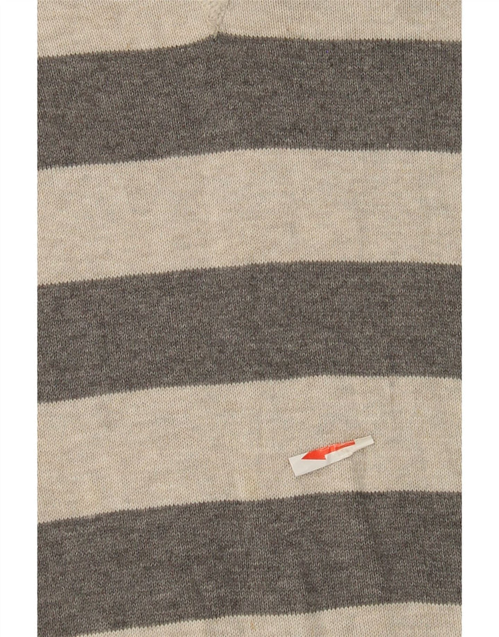 Timberland Jersey De Cuello Redondo Para Hombre Jersey De Algodón A Rayas Gris Medio