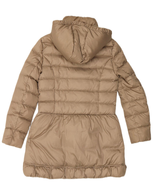 Sisley Abrigo acolchado con doble botonadura y capucha para mujer IT 42 Medium Beige