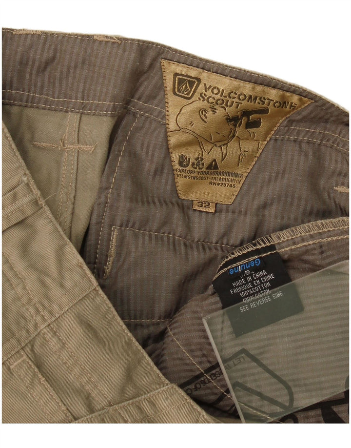 Pantalón cargo recto Volcom Hombre W32 L27 Algodón caqui