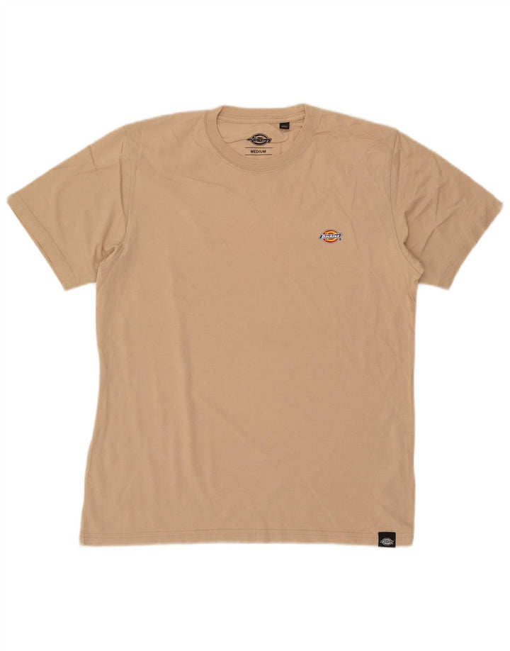 Dickies Mens T-Shirt Top Medium Beige Cotton