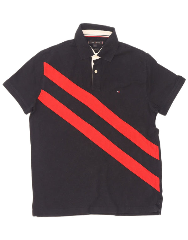 Tommy Hilfiger Polo De Corte Regular Para Hombre Color Block Azul Marino Medio