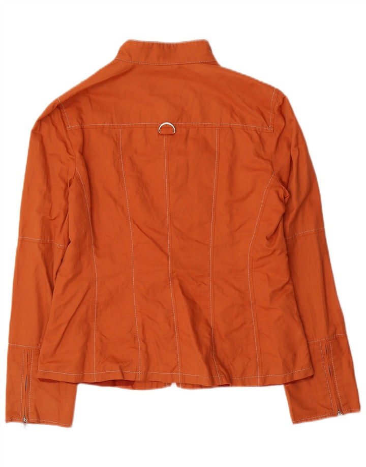 Marella Chaqueta Bomber para Mujer UK 12 Algodón Naranja Mediano