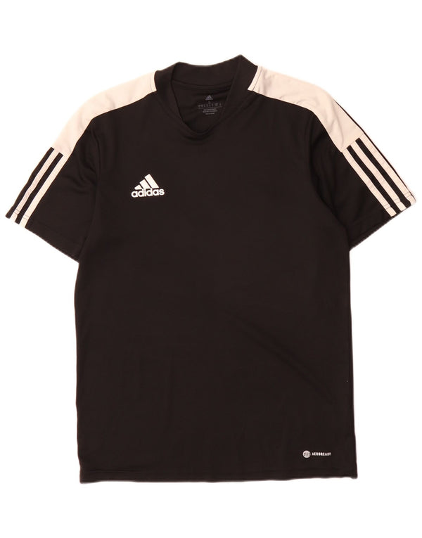 Adidas Hombre Aeroready Camiseta Top Pequeño Negro Colorblock Poliéster Deportes