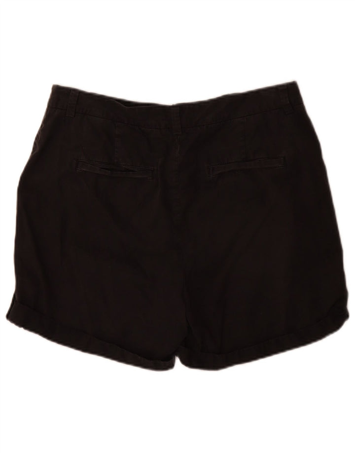 Marks & Spencer Pantalones cortos chinos para mujer UK 12 Medium W32 Algodón negro