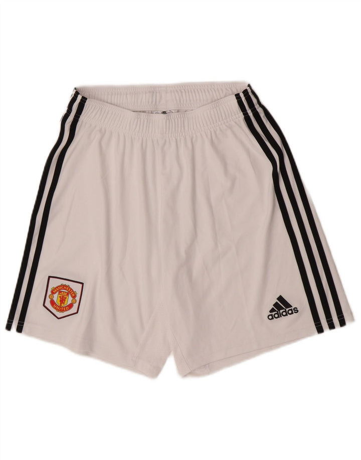 Adidas Hombre Manchester United Sport Shorts Medio Blanco Poliéster