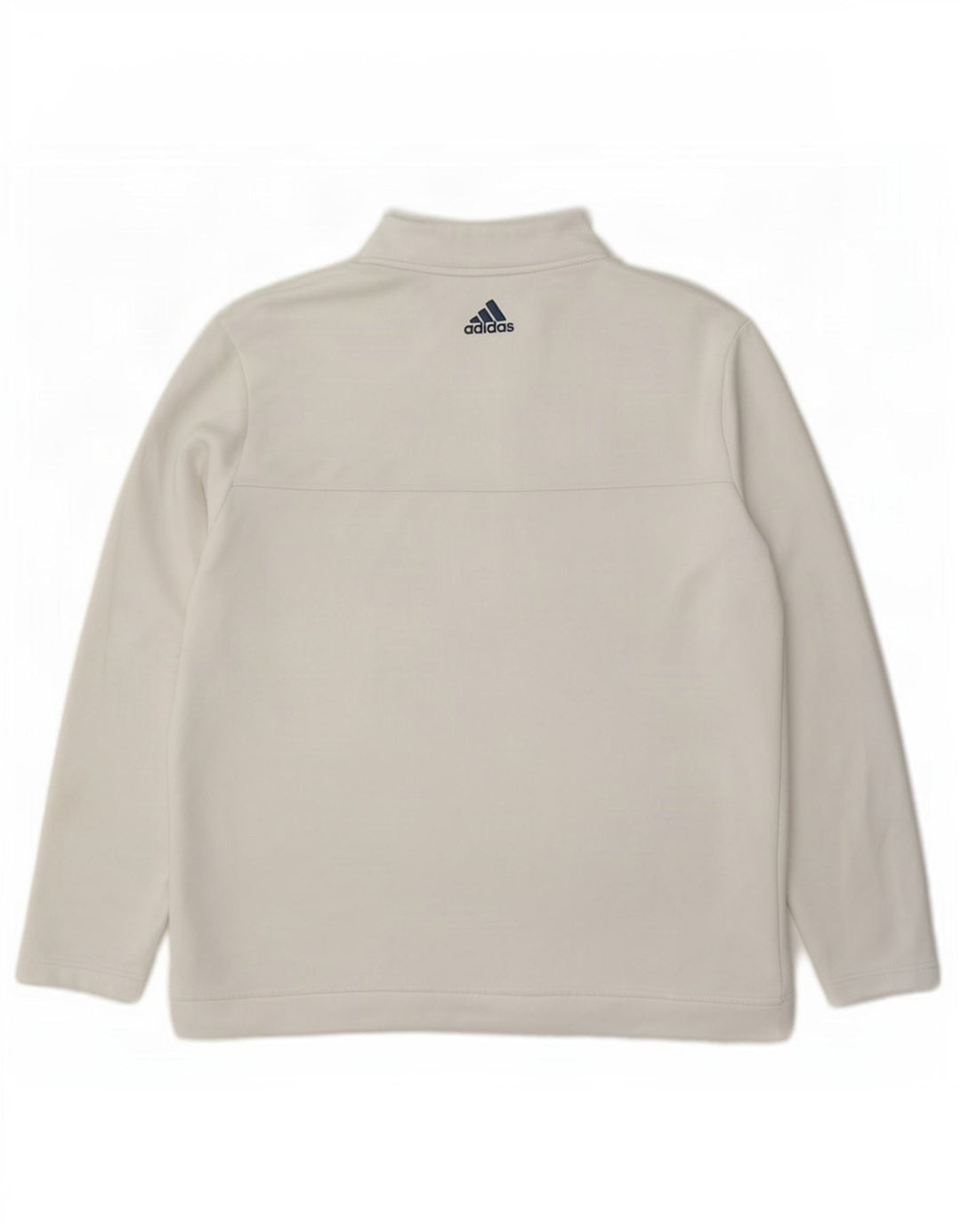 Adidas Hombre Zip Neck Jersey Chándal Top XL Poliéster Blanco