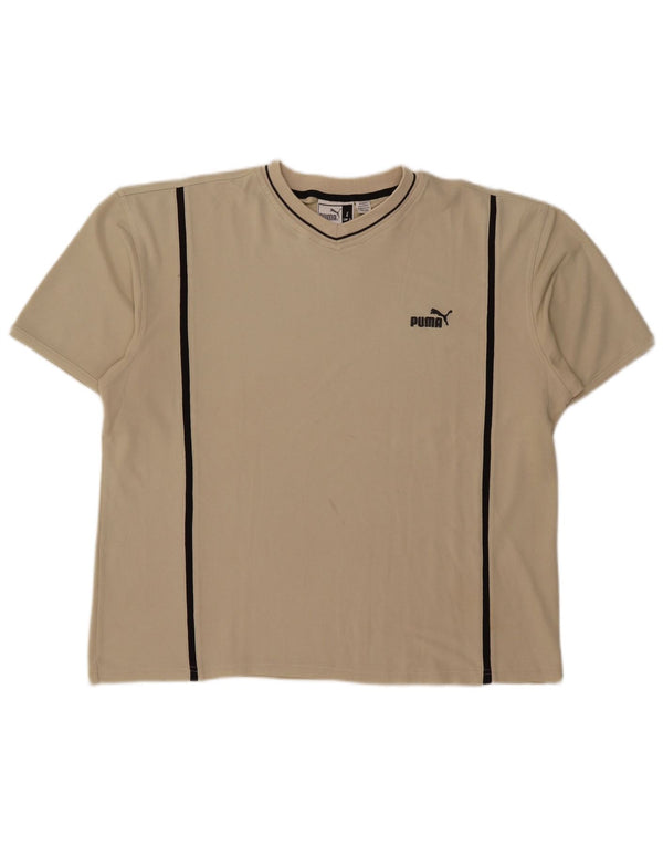 Puma - Camiseta para hombre, talla grande, color beige