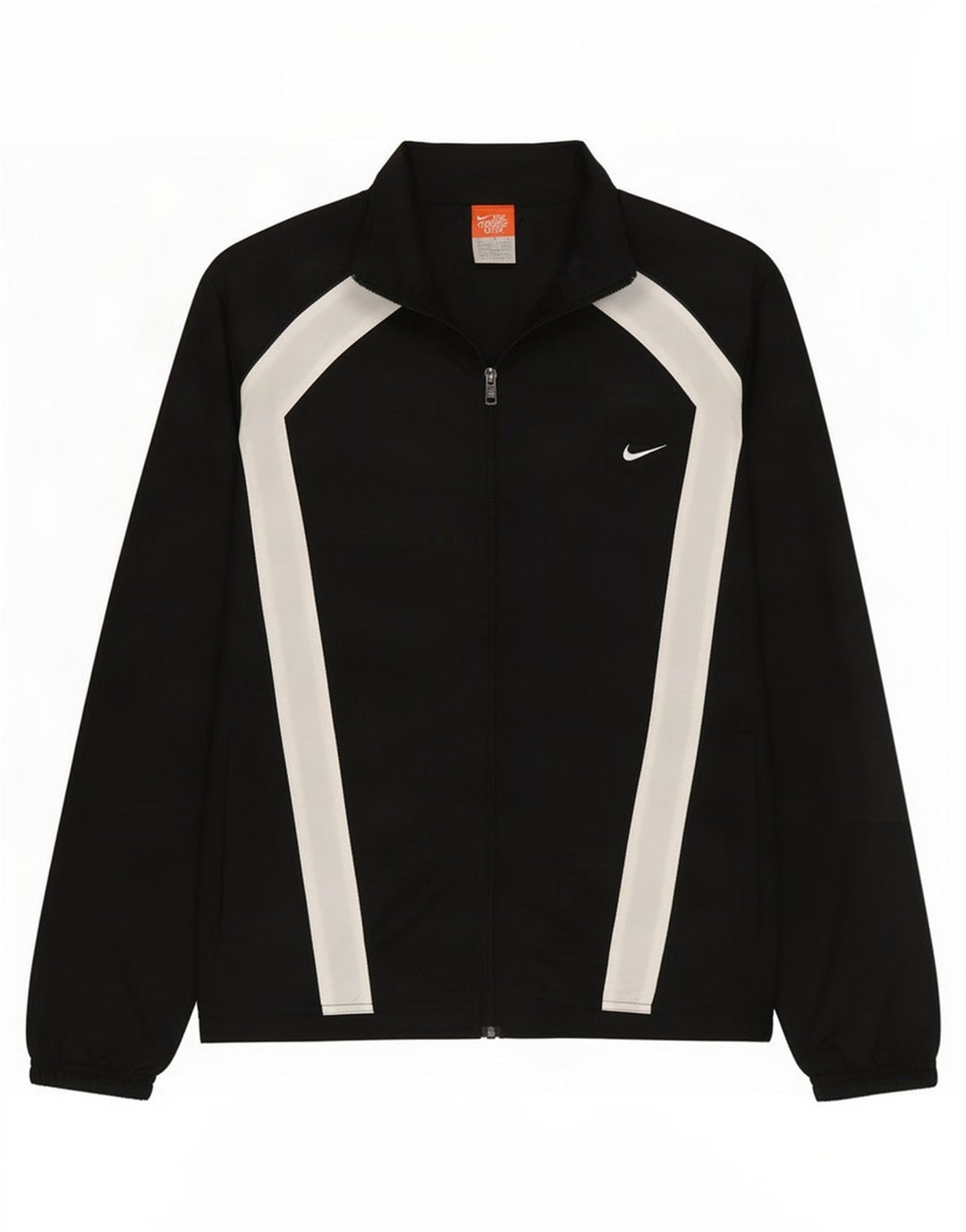 Nike Chaqueta de chándal para hombre UK 38/40 Medium Black Colourblock Nylon